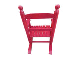 Children's rocking rose red chair- Indoor or Outdoor -Suitable for kids-Durable 01417255