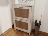 2-Tier Shoe Rack for Entryway - Stable and Spacious Shoe Storage Organizer, Easy Access Design, W2139P306372
