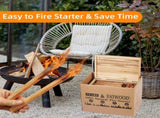 15 Lbs Fatwood Fire Starter Sticks with Wooden Box, 100% Natural Kindling wood, Pine Firewood 41352031
