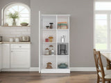 Rentz Multi-Storage Cabinet with Storage Compartments, and Versatile Organization, White B097P474301