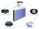 Table Tennis Table Foldable & Portable Ping Pong Table Set with Net and 2 Ping Pong Paddles for 00961253