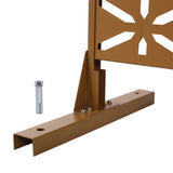 Outdoor & Indoor Privacy Metal Privacy 76" H48" W, Freestanding Decorative Privacy W465P193267