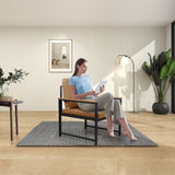 ZNTS Lounge, living room, office or the reception area Leathaire accent arm chair with Extra thick padded W1359P194171