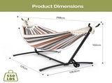 Double with Spreader Bar & Heavy-Duty 9ft Steel Wheel Stand, Brazilian Set, Portable 19743058