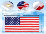 Flag Pole Kit for Outside House in Ground, 20FT Sectional Aluminum Extra Thick Flagpole, 5x3 US 81569699