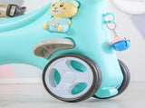Rocking Horse Toddlers, Balance Bike Ride On Toys with Push Handle, Backrest and Balance Board 44015752