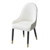 Modern Dining Chairs Set of 2 pcs Faux leather Dining Chair with Metal legs for Living Room/Dining W509P167720