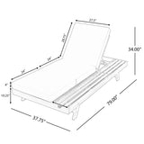 2/3 FOLDABLE ACACIA WOOD LOUNGE CHAIR WITH ADJUSTABLE BACKREST & FLAT STORAGE SURFACE, TEAK FINISH N770P253442T