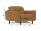 Radwan Camel Leather Chair B2726P345954