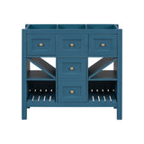 36'' Bathroom Vanityout Sink, Solid Wood Frame Bathroom Storage Cabinet, Freestanding Vanity N710P175425C