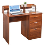 Walnut relief, particle board with melamine laminated board, desktop storage layer, 110*50*95cm, 74559954
