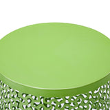 Outdoor Nesting Side Table Set of 3, Round Patio Accent Table, Metal Frame End Table for Indoor 45107343