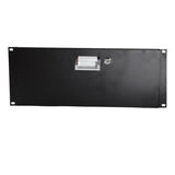 ZNTS 19" 4U Steel Plate DJ Drawer Equipment Cabinet with Keys Black 24357019