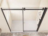 48.in W x 72.in H Frameless Shower Single Sliding, 1/4 inch Thick Clear Tempered Glass Shower W3048P469329