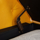 Multifunctional Storage Rectangular Sofa Stool- Yellow 03462302