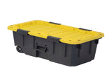 20 Gallon Footlocker Storage Tote with Wheels, Indoor/Outdoor, Heavy Duty, 2 Pack 61565154