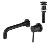 Wall Mounted Single Handle Bathroom Sink Faucet with Pop-Up Drain W2287P356666