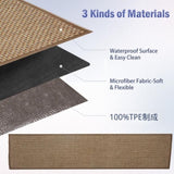 15-Piece Pack of Flax Anti-Slip Stair Mats Pet-Friendly Quiet Pads Adhesive-Backed Anti-Slip 57096506