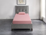 7inch Twin and Pillow Set Breathable Fabric Gel-Infused Memory Foam, Pink, B011P213350