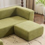 Ebern Designs Convertible Sectional Sofa with 3 Storage Ottomans - High-Resilience Foam Sleeper, W1829P280223