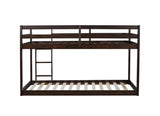 ZNTS Solid Wooden , Solid Rubber Wooden Twin over Twin Loft Bed with Ladder ,Upper and Bottom Bed W504P191655