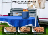 7.1*7.1*9.7in smokeless fire pit blue 41002080
