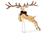 5FT Lighted Jumping Reindeer Christmas Decorations, Pre-lit Holiday Decor with 100 Warm White LED 41630583