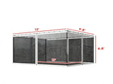 Zippered Mesh Sidewall Netting for 10' x 12' Gazebos & Canopy Tents, Replacement Screen Walls 34458424