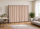 Room Divider with Wheels, Portable Freestanding Curtain Panel Privacy Screen, Rolling Divider Stand 16827571