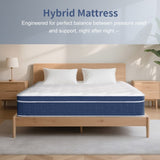 King Size Mattress in a Box 14 Inch Memory Foam Hybrid Mattress with Pocketed Springs Medium Firm 90562427