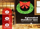 48" Pre-Lit Christmas Wreath - 200 LED Lights , IP44 12984977