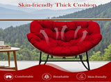 6.3" Outdoor Rocking Chair Cushion Waterproof & Fade-Resistant Egg Lounge Chair Pad with 6 99068411