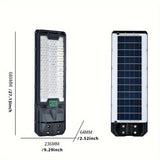 ZNTS Solar Street Lights Outdoor, Parking Lot Lights with 181PCS LED Beads , IP65 Waterproof Solar Flood W1592P190016