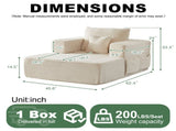 62.4-inch single-seater sofa a single-seater lounge chair with one back cushion and one throw W834P527479