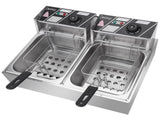 Dual Tank Electric Deep Fryer, 22.8QT/21.6L Large Capacity 110V 3400W with 15806454