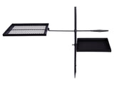Swivel Campfire Skillet Combo, Portable Heavy Duty Camping Grate with Height Adjustable 03395667