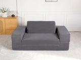Compression Human Dog Sofa Bed for Adult & Pets,Modern Floor Couch With Pillow for Living Room 25363961