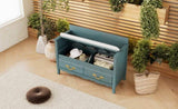 TREXM Shoe Bench with Removable Cushion, Entryway Bench with Hidden Storage for Entrance and Living N715P198567C