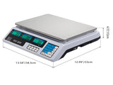 ACS-30 40kg/5g Digital Price Computing Scale for Vegetable US Plug Silver & White 01176944