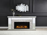 Laksha Mirrored & Stone Fireplace B2726P446682