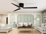 Ceiling Fans with Dimmable Led Lights, 52 Inch Flush Mount Ceiling Fan Remote Control, Quiet DC 08567897