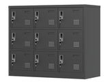9-Door Employee Storage Locker, Metal Lockers for Office, Gym, School, and Homewith Card Slot 00575500