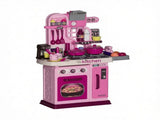 Kids Play Kitchen with Lights & Sounds 33 Accessories, Storage for Toddler 3-6 Years Old 05677630