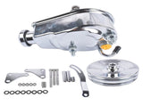 Power Steering Pump Bracket Kit and 2 Groove Keyway Pulley Fit for Small Block Chevy 265 283 305 327 19685668