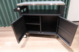 Two Doors Grill Cart with Patio Furniture, Grill Table with Storage,Rolling Bar Cart W3190P271566