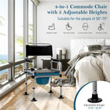 Black shower toilet chair and bucket 88038090