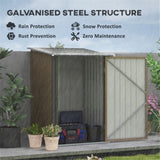 ZNTS Garden Storage Shed /Galvanized Steel Tool House -AS （Prohibited by WalMart） 53859820