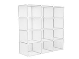 Cube Storage 12-Cube Book Shelf Storage Shelves Closet Organizer Shelf Cubes Organizer Bookcase 02284857