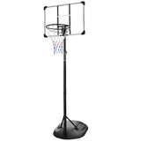 ZNTS Portable Basketball Hoop System Stand Height Adjustable 7.5ft - 9.2ft with 32 Inch Backboard and 40398292