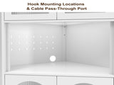 70.87'' Corner Cabinet, Metal Storage Cabinet with Doors and Adjustable Shelves, Corner Organizer W3387P499390